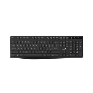 teclado genius kb 7200 español inalámbrico mutimedia indicador de bateria negro
