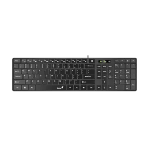 teclado genius slimstar 126 español usb multimedia cepillado negro
