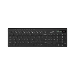 teclado genius slimstar 7230 español inalámbrico multimedia ergonómico negro
