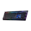 teclado xpg gaming led rgb interruptores mecánicos rojos usb c desmontable 104 teclas gris metálico