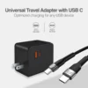 adaptador argom universal viajero de 4 en 1 usb type c negro