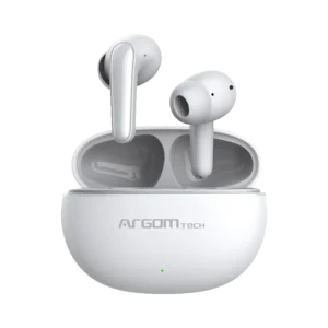 audifonos argom skeipod e20 blanco bt 5.3 ipx5 resistente al agua cancelacion de ruido dual