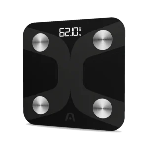 balanza argom accura 10bt medicion biometrica led digital 4 sesores de alta precision negro
