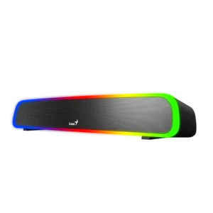 barra de sonido genius soundbar 200bt gaming negro usb bluetooth 4w iluminación rgb