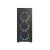 case azza prime 360 gaming mid tower negro atx 2 x usb panel izquierdo vidrio templado panel derecho acero