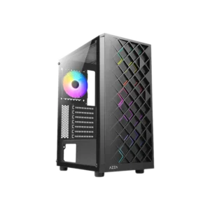 case azza spectra 280b gaming mid negro tower atx 3 x usb lámina malla magnética