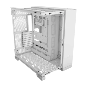 case corsair 6500d airflow gaming mid tower blanco atx 4 x usb paneles de malla ventana de la caja vidrio templado
