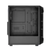 case gamdias aura gc1 elite gaming mid tower negro 3 x usb panel frontal de malla panel lateral de vidrio templado