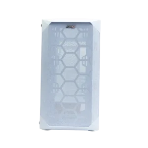 case jemip jpc 360 gaming atx blanco 3x usb hd audio malla frontal y vidrio templado lateral