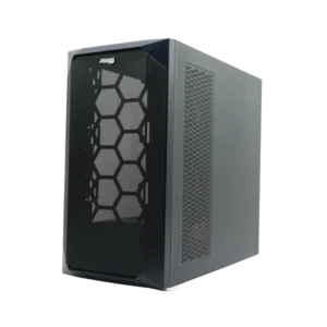 case jemip jpc 360 gaming atx negro 3x usb hd audio malla frontal y vidrio templado lateral
