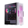 case xpg starker air gaming mid tower blanco atx 2 x usb paneles laterales vidrio templado panel frontal malla magnética