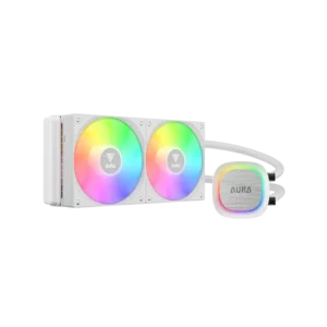 enfriador liquido gamemax iceburg 120 infinity rgb 4 pines 180 w lga 1700 amd am5 blanco (copy)