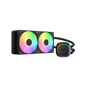 enfriador liquido gamemax iceburg 120 infinity rgb 4 pines 180 w lga 1700 amd am5 blanco (copy)