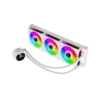enfriador liquido gamemax iceburg 120 infinity rgb 4 pines 180 w lga 1700 amd am5 blanco (copy)