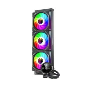 enfriador liquido gamemax iceburg 120 infinity rgb 4 pines 180 w lga 1700 amd am5 blanco (copy)