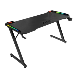 mesa jemip gaming dragon heart 140 x 60 x 75cm rgb mouse pad porta taza audifono negro