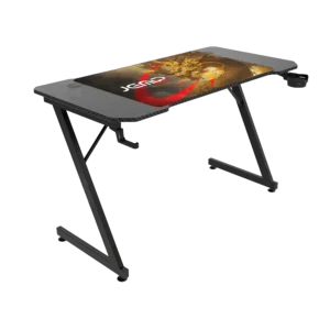 mesa jemip gold dragon 120 x 60 x 75cm mouse pad porta taza audifono negro