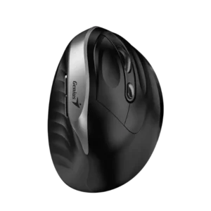 mouse genius ergo 8250s 1600dpi 6 botones inalámbrico plug and play con reposapulgar clic silencioso gris