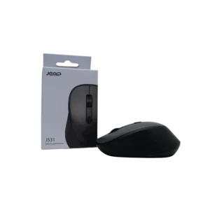 mouse jemip j531 1200dpi 4 botones usb inalambrica ergonomico negro