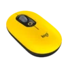 mouse logitech pop emoji 1000dpi inalámbrico 4 botones multidispositivo amarillo