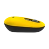 mouse logitech pop emoji 1000dpi inalámbrico 4 botones multidispositivo amarillo