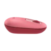 mouse logitech pop emoji 1000dpi inalámbrico 4 botones multidispositivo rosa intenso