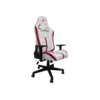 silla jemip gaming katla soporte lumbar reposabrazos blanco rojo