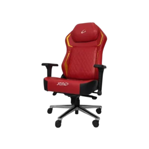 silla jemip gaming vulkano 2394 cojín lumbar integrado reposabrazos inclinacion 90 grados rojo amarillo