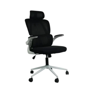 silla jemip office white money ajuste de inclinacion y altura reposabrazos marco blanco