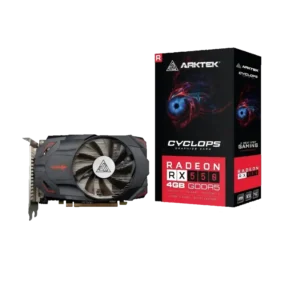 tarjeta de video arktek cyclops amd radeon rx550 ddr5 128bist hdmi dvi dp negro