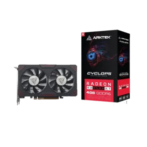 tarjeta de video arktek cyclops amd radeon rx6500xt gddr6 64bits hdmi dp negro
