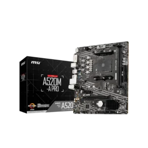 tarjeta madre msi a520m a pro matx socket amd4 2x ddr4 sata usb hdmi dvi