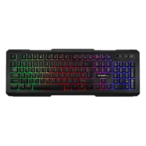 teclado argom gaming combat kb55 inglés rgb usb negro