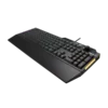 teclado asus gaming k1 rgb usb perilla de volúmen resistente a derrames negro