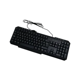 teclado jemip office k888 español multimedia usb plug play impresión uv negro